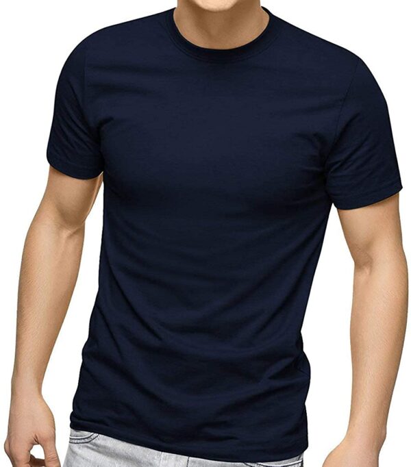 navy blue men's t-shirt