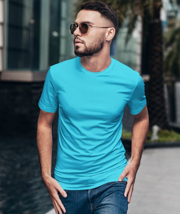 blue t shirt for men