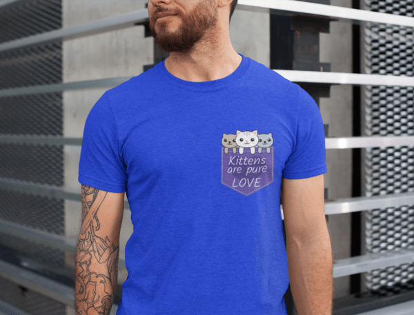 blue t shirt for men