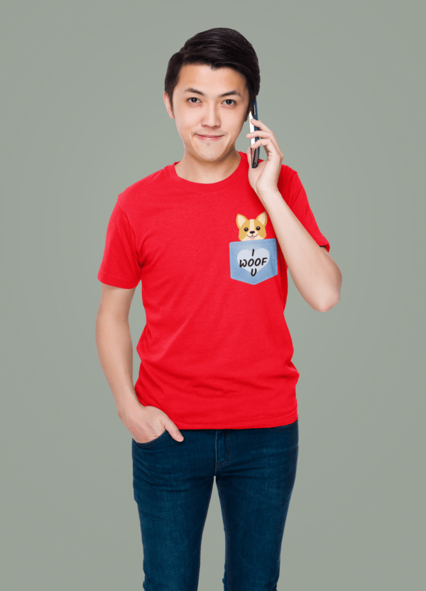 red t shirt for men