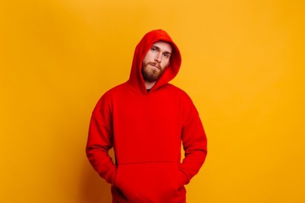 red hoddie for men