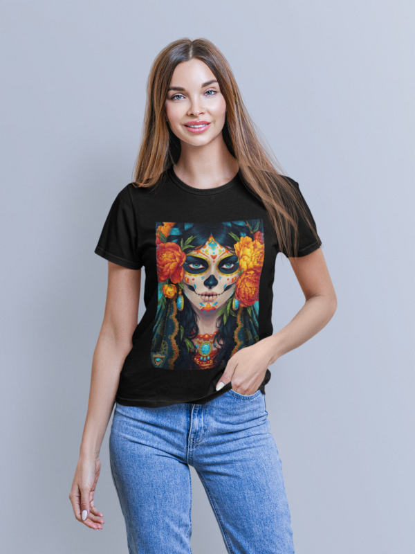 black t shirt for women