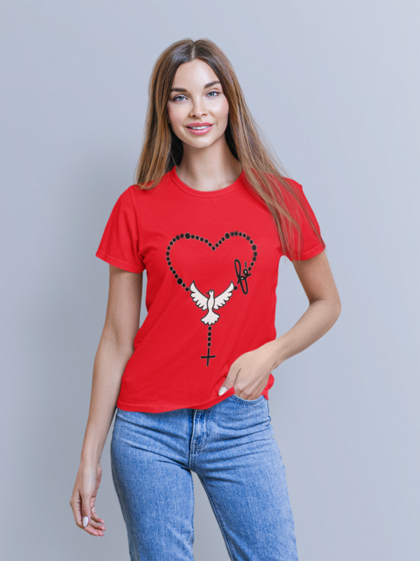 red t shirt for women