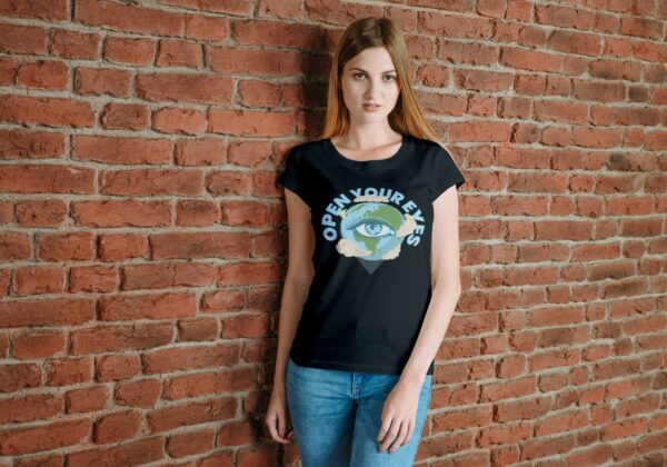 printed black tshirt for women